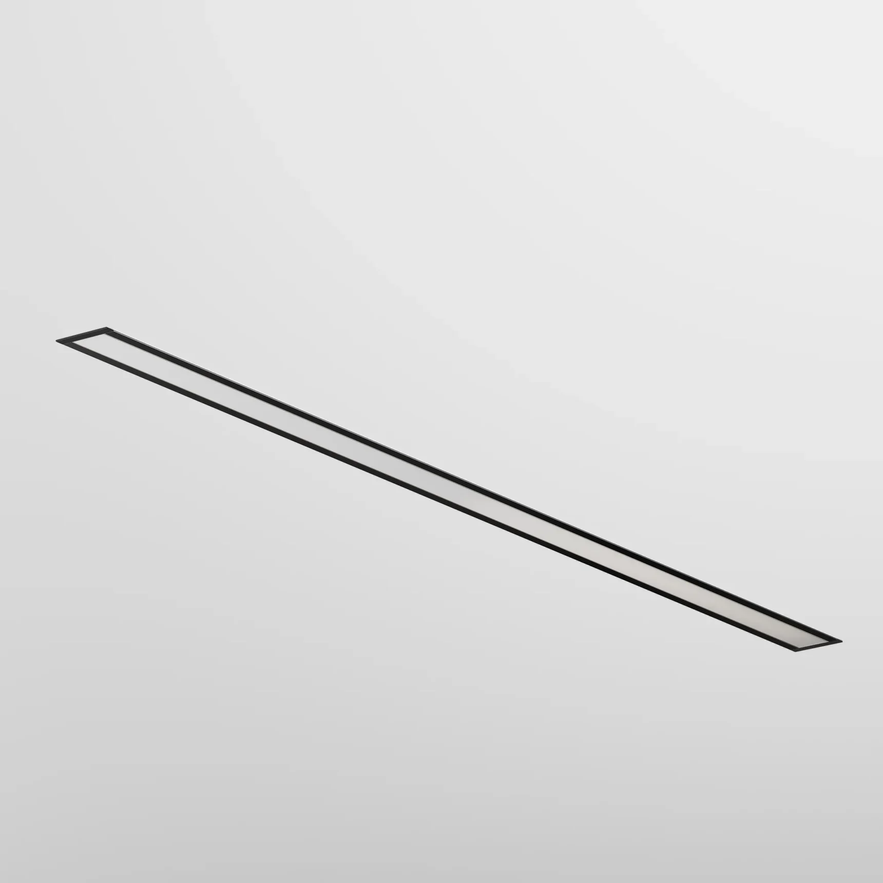 Линейный светильник встраиваемый 3000K 50x35 24 Вт (Черный, 1 м), LL313011