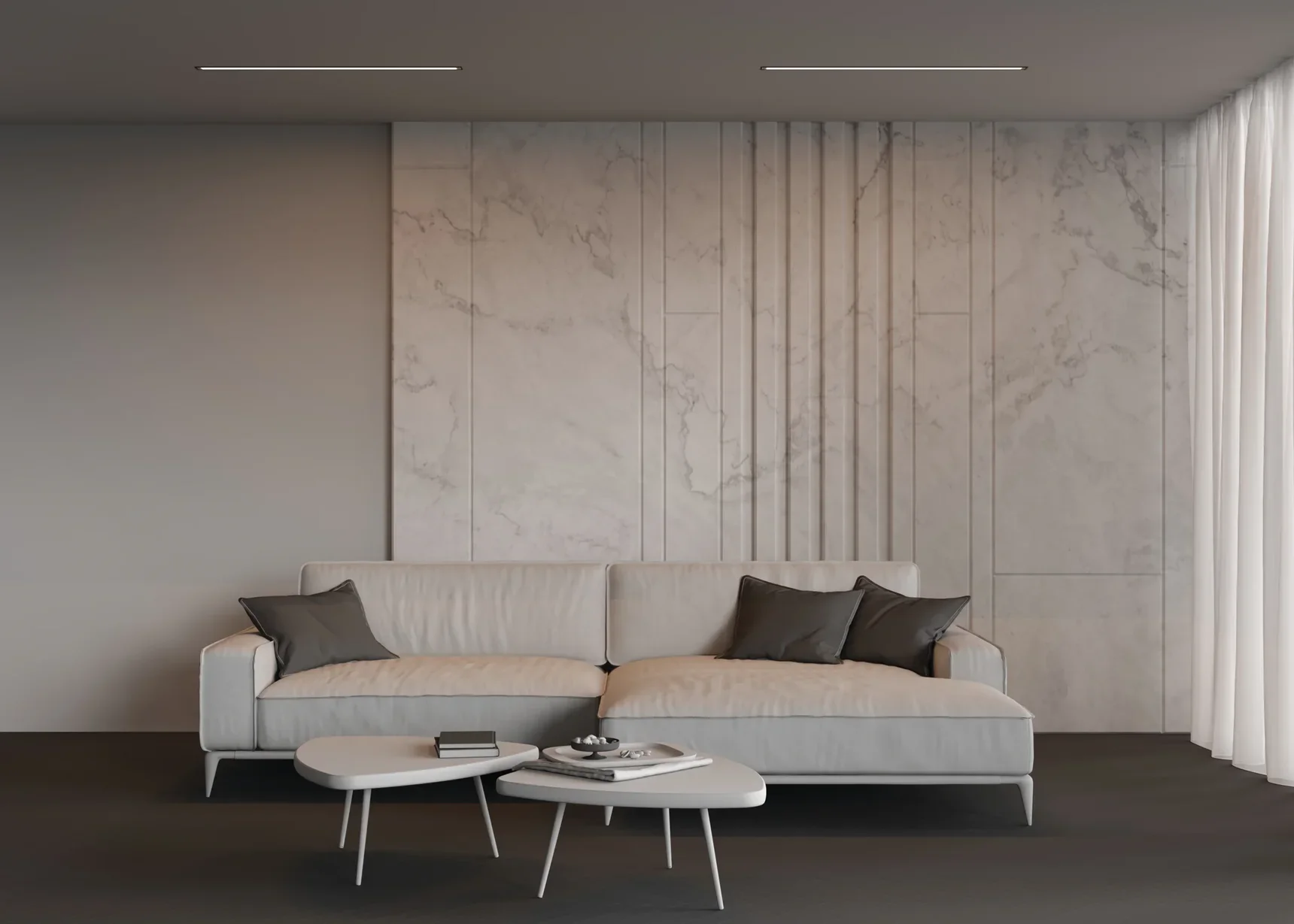 Линейный светильник встраиваемый 3000K 50x35 24 Вт (Черный, 1 м), LL313011