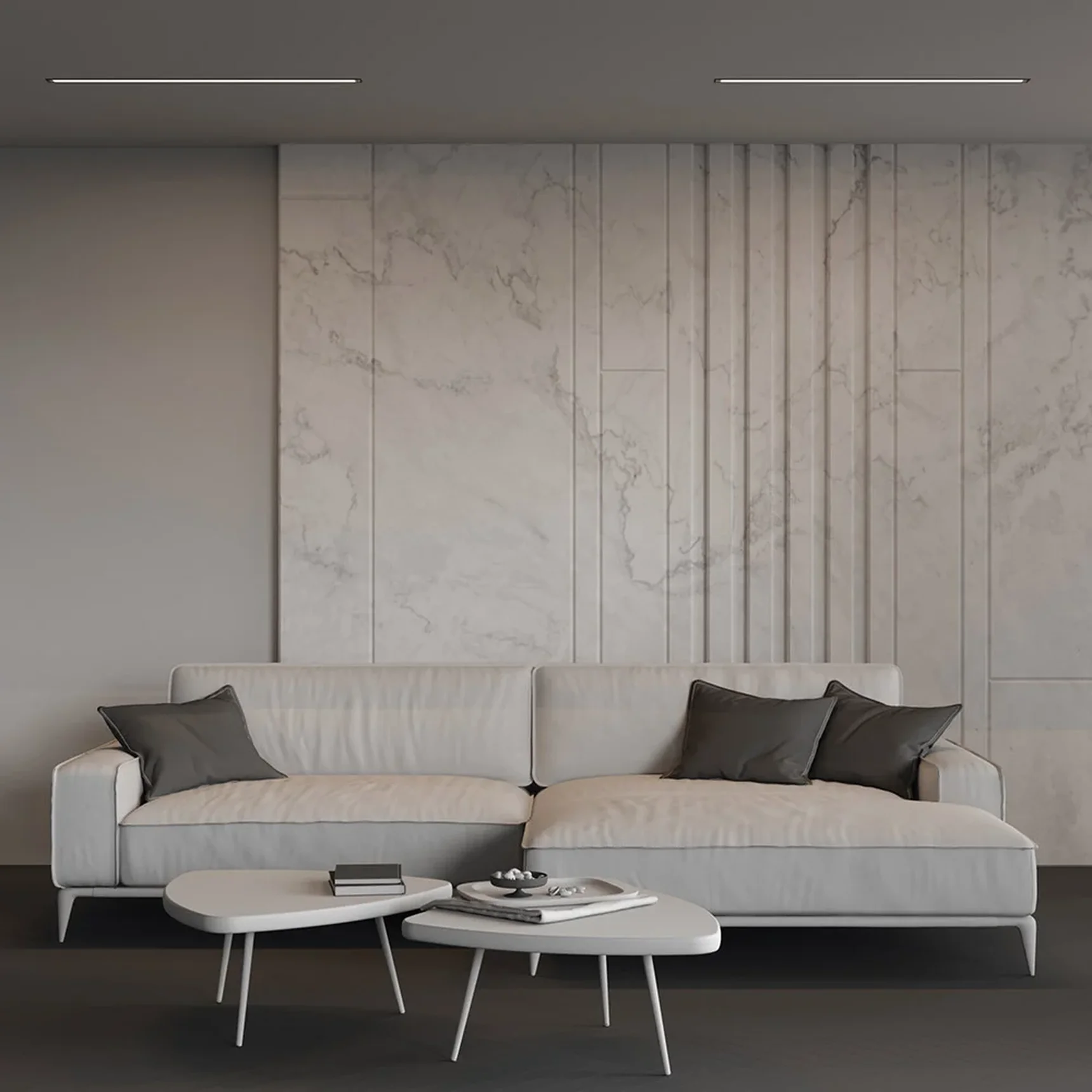 Линейный светильник встраиваемый 4000K 50x35 24 Вт (Черный, 1 м), LL313012