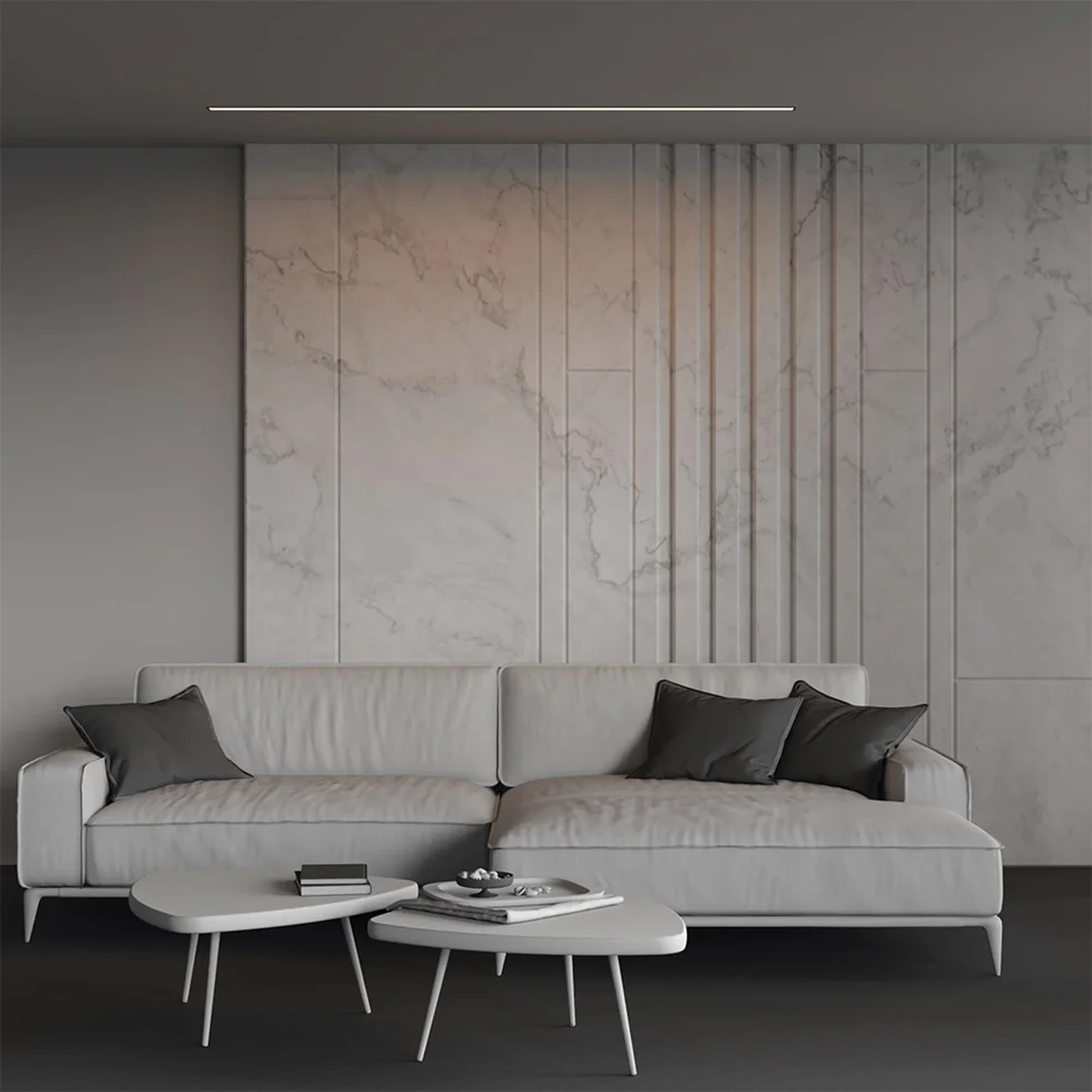 Линейный светильник встраиваемый 3000K 50x35 48 Вт (Черный, 2 м), LL313015