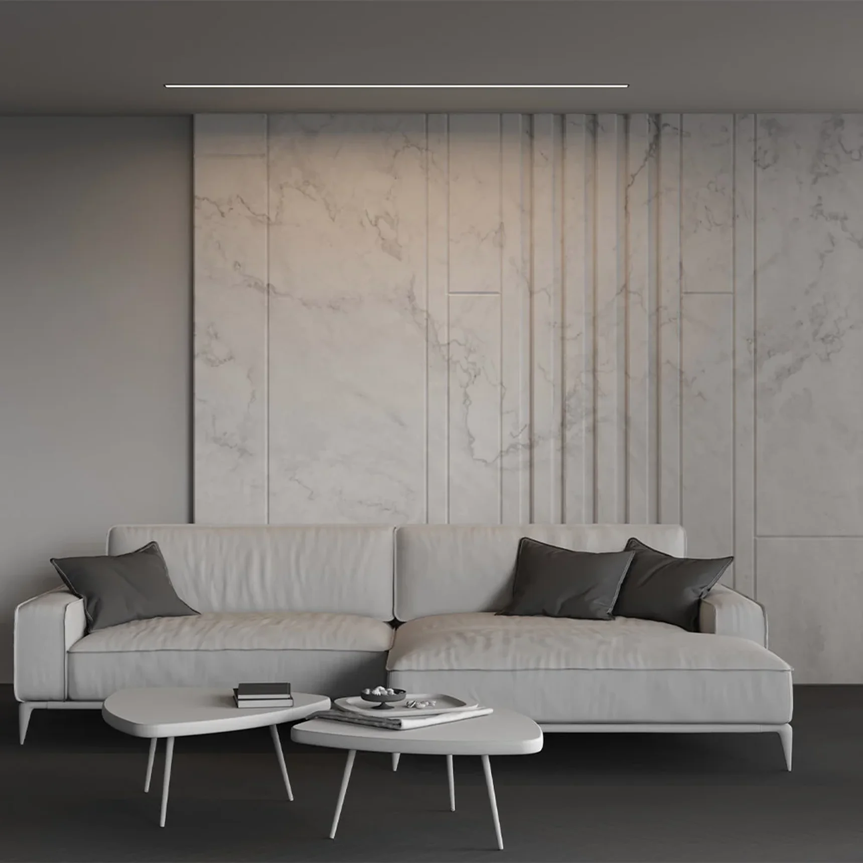 Линейный светильник встраиваемый 4000K 50x35 48 Вт (Черный, 2 м), LL313016