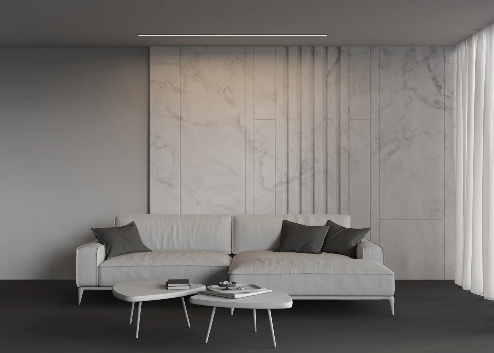 Линейный светильник встраиваемый 4000K 50x35 48 Вт (Черный, 2 м), LL313016