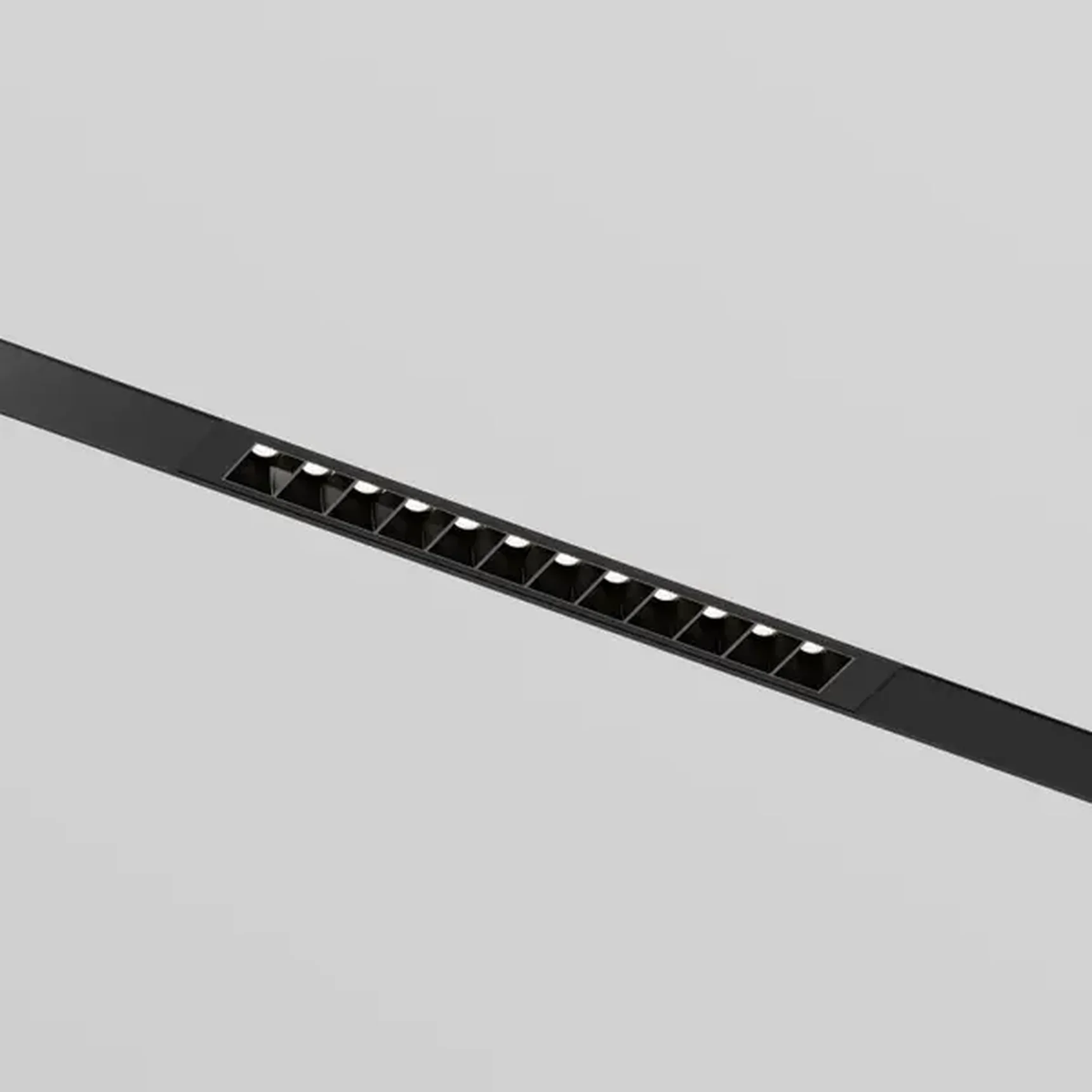 Трековый линейный светильник SIMPLE GRILL DK8101-BK