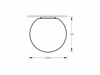 Светильник настенно-потолочный Шар SPHERE_S (E27) 35 IP65 3000K