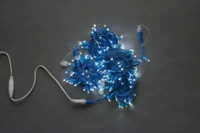 LED-PLR-200-20M-240V-W/BLUE Wire-S белый/синий провод
