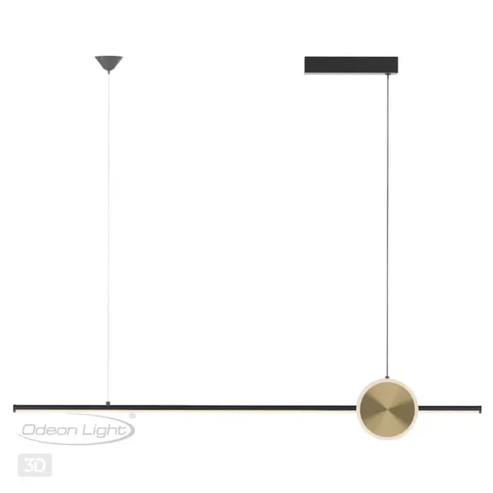 6601/30L HIGHTECH ODL23 315 черный/античная бронза/металл Подвесной св-к IP20 LED 30W 1800Лм 3000K STILO