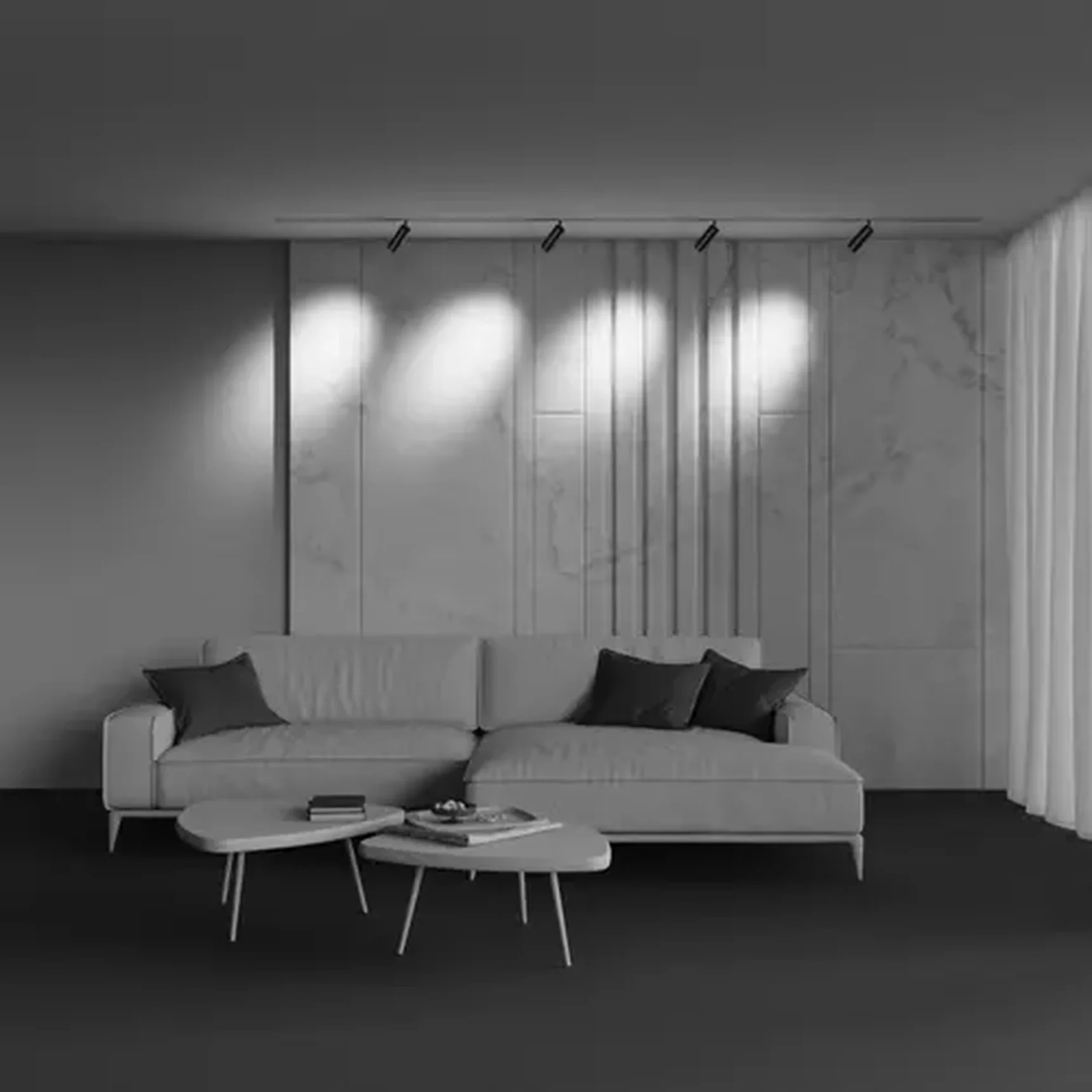 Трековый светильник Focus Zoom Exility 3000-6000K 12Вт 15-50° Dim Dali, TR212-1-12WTW-DD-Z-B