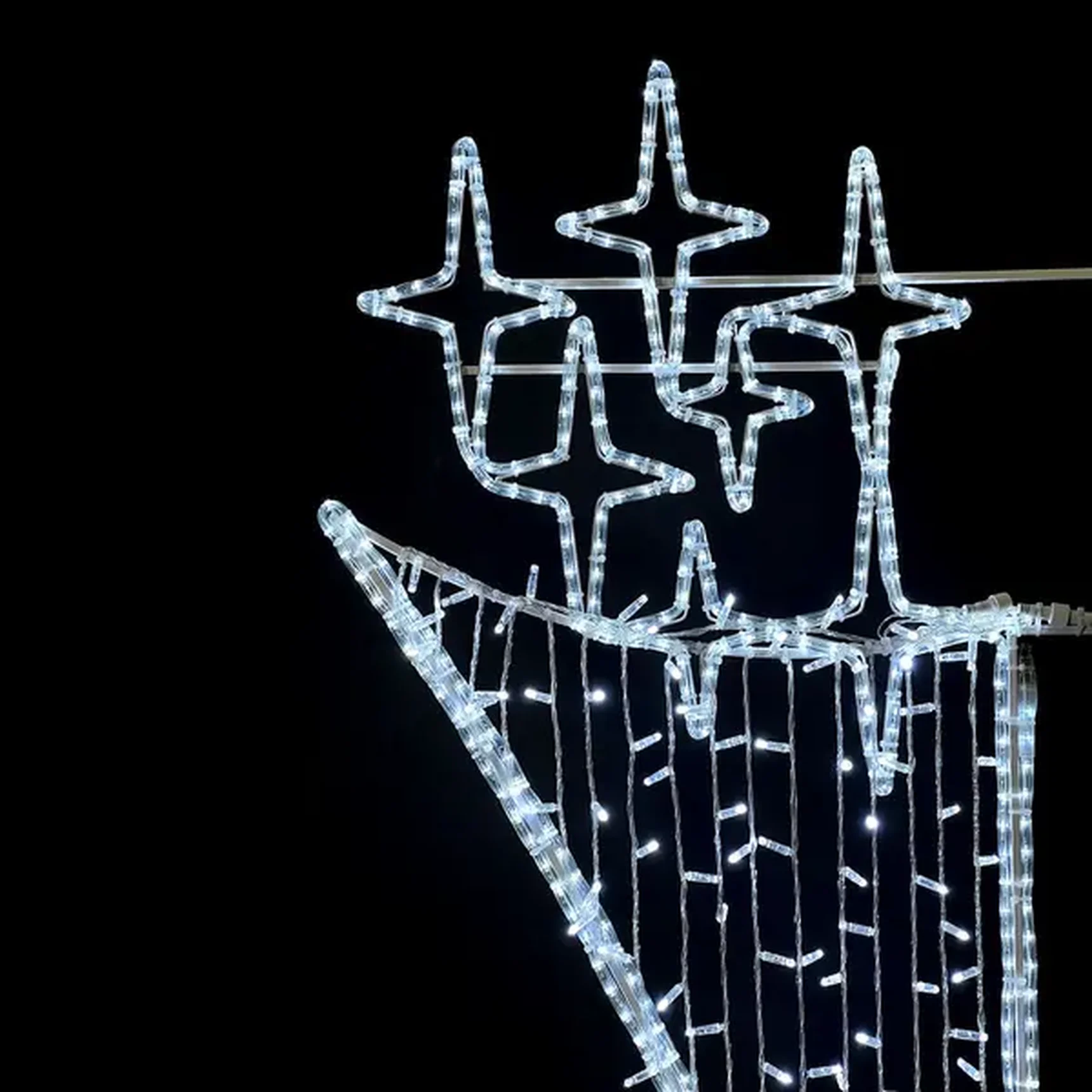 13-411 Светодиодная Консоль «Факел», 75 x 200 см, Белая, 220В