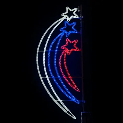 Светодиодная Консоль "Звездный путь" 80 x 200 см, Триколор, 220В