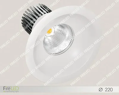 Встраиваемый светодиодный светильник Круглый 220 Вольт, 32 Ватт, 12/24/38/60, IP20, FLED-DL 012-32-3000К
