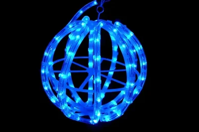 LED-DBL-Y-240V-B LED- Шар D30см синий