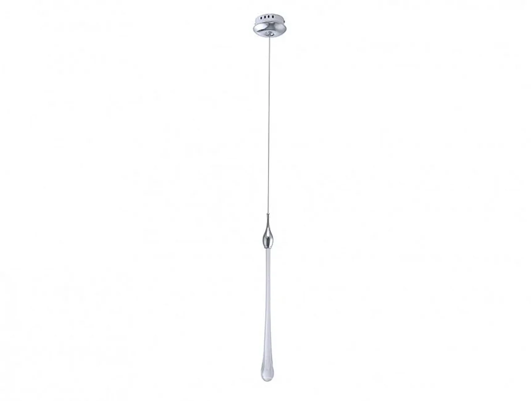 NEWPORT 15500 15501/S chrome, Подвесной светильник, Chrome Clear glasses D5*H69/300 cm LED 1*4W 3000K 400 lm