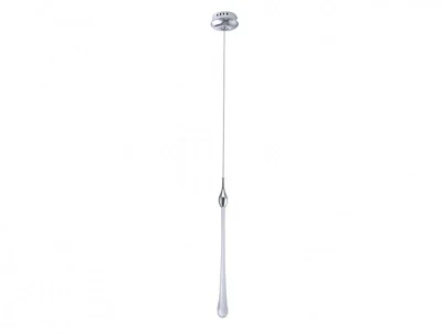NEWPORT 15500 15501/S chrome, Подвесной светильник, Chrome Clear glasses D5*H69/300 cm LED 1*4W 3000K 400 lm