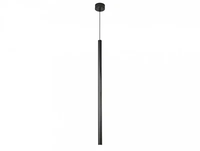 NEWPORT 15000 15105N/S black glossy, Подвесной светильник, Black glossy D2,5*H70/250 cm LED 5W 350Lm 4000K