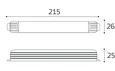 M04-516 серия ITB-24V-100W 215x25x20mm блок питания