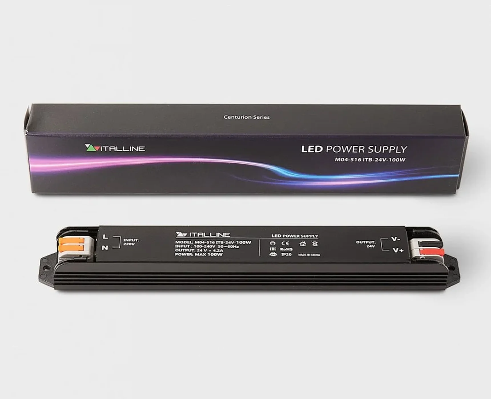 M04-516 серия ITB-24V-100W 215x25x20mm блок питания