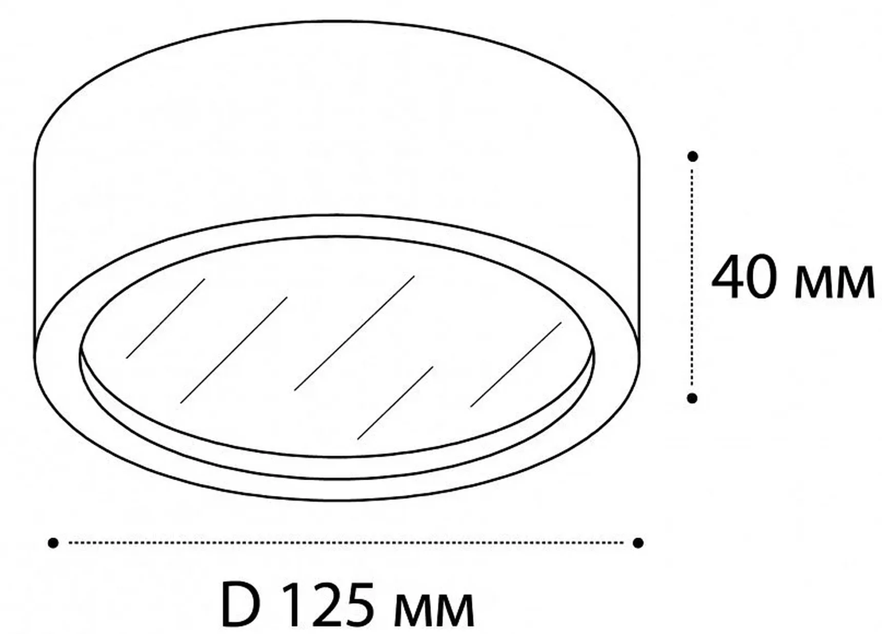 M04-525-125 black 4000K Светильник потолочный