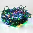 Гирлянда Твинкл Лайт 6 м, темно-зеленый ПВХ, 40 LED, цвет мультиколор