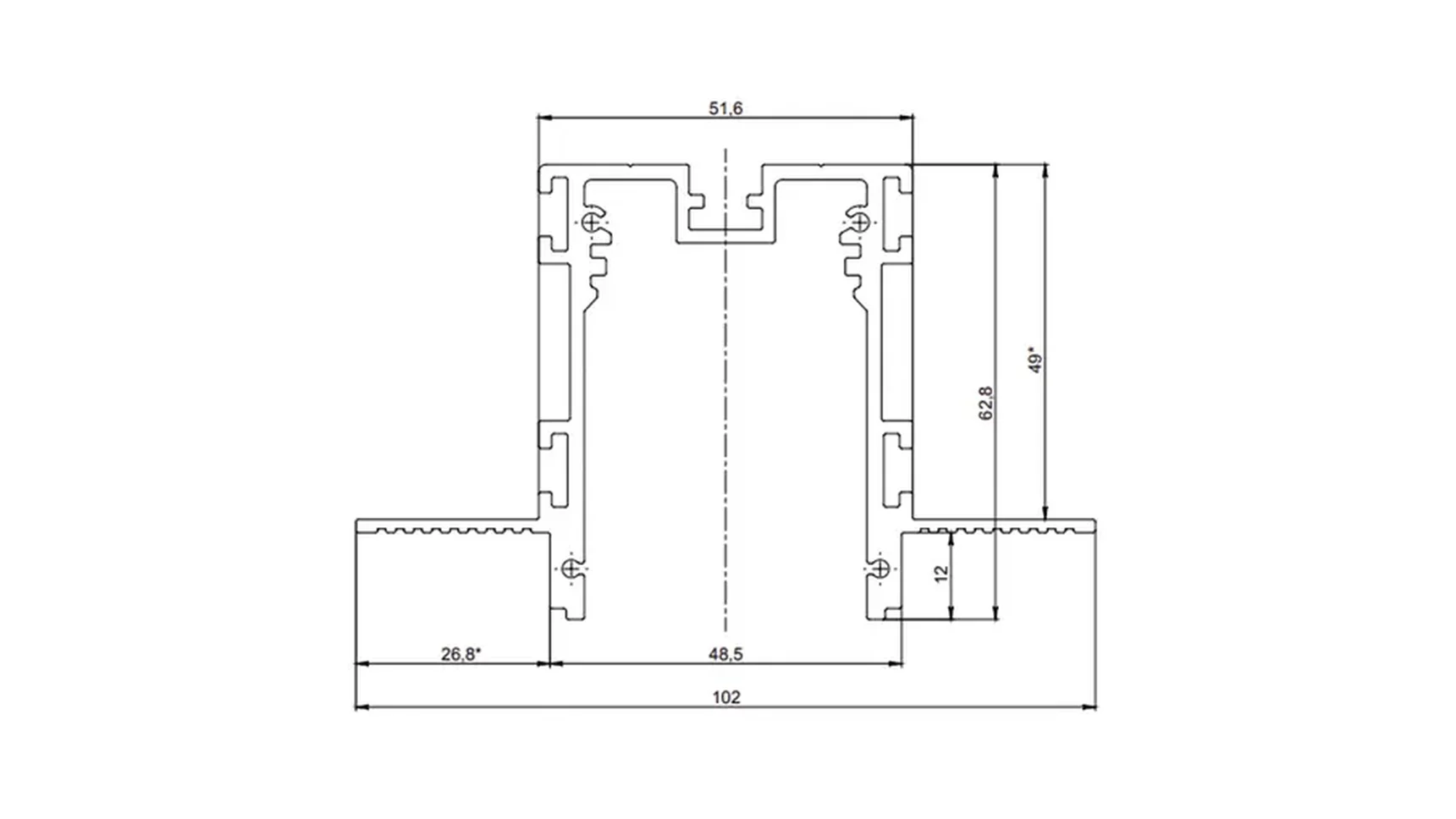Шинопровод низковольтный SY SY-С-SL-601201-RC-2-BL
