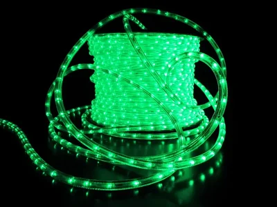 LED-DL-2W-100M-1M-24V-G Светодиодный дюралайт фиксинг, зеленый, 13мм, 24V, кратность 1м. Neo-Neon