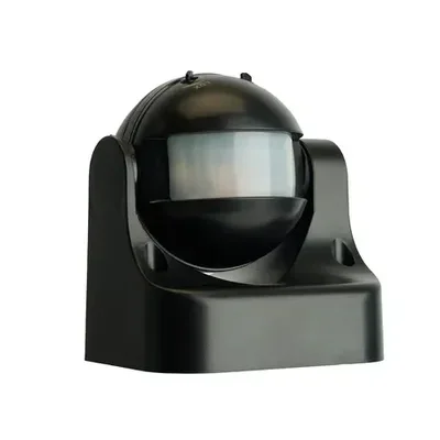 Датчик движения 1200W 12m 180° черный, SEN11
