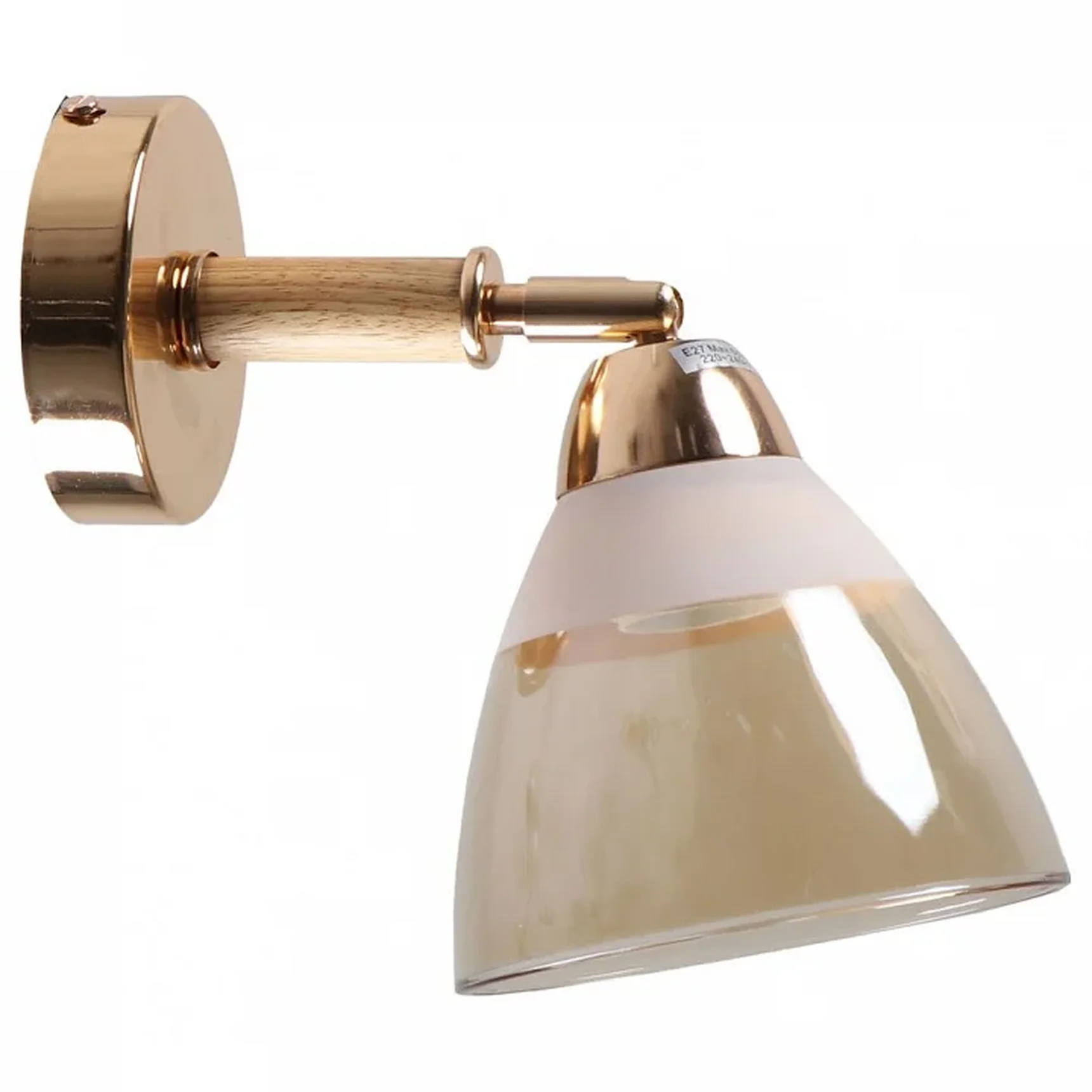 Бра настенное Е27 1*60Вт MD.8315-1-W-FGD+WOOD