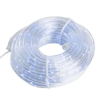 Светодиодная гирлянда Feron CL587 линейная Мини Дюралайт 220V 5000К с контроллером, 15м, c питанием от сети 220V