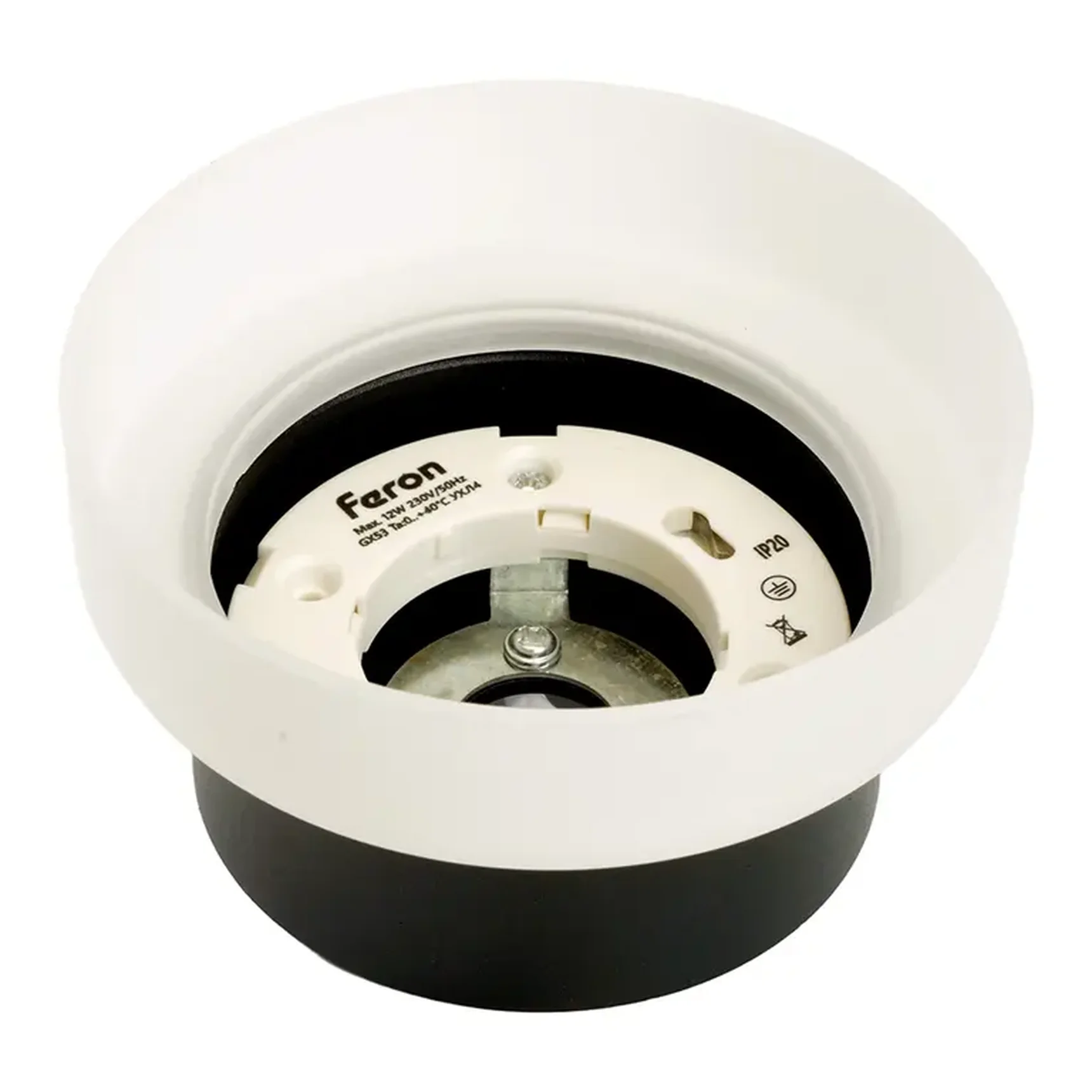 Светильник потолочный Feron HL460 Barrel OPAL 12W, 230V, GX53, черный