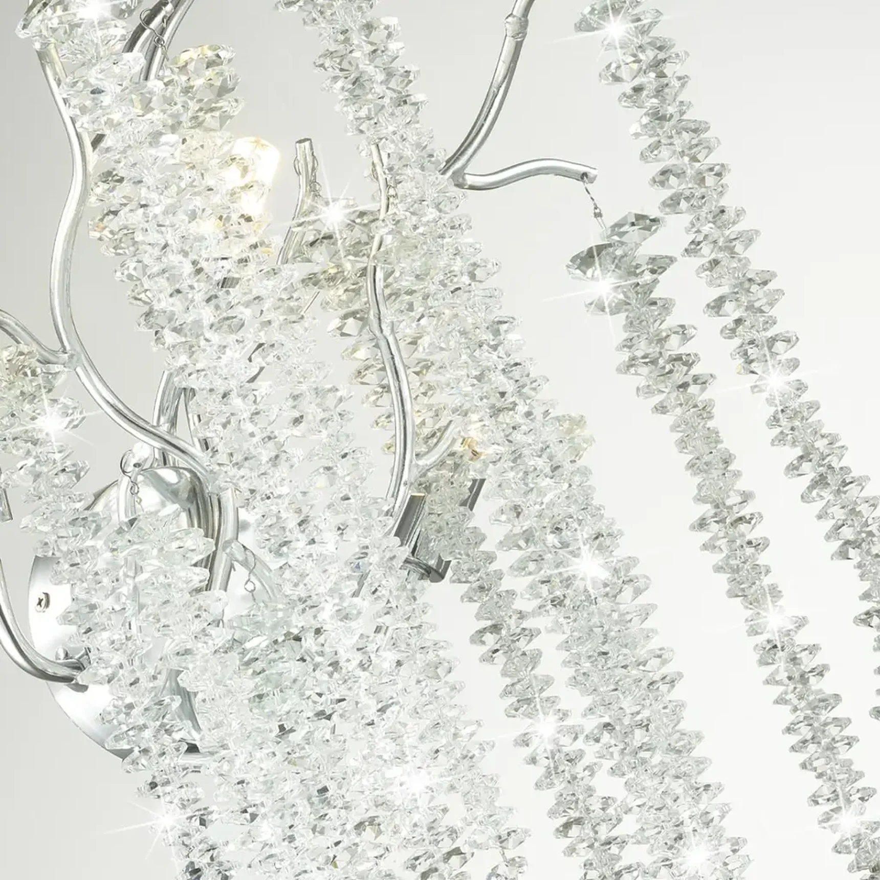 5004/3W HALL ODL23 637 серебристый/прозрачный металл/хрусталь Бра G9 3*40W BANCHE