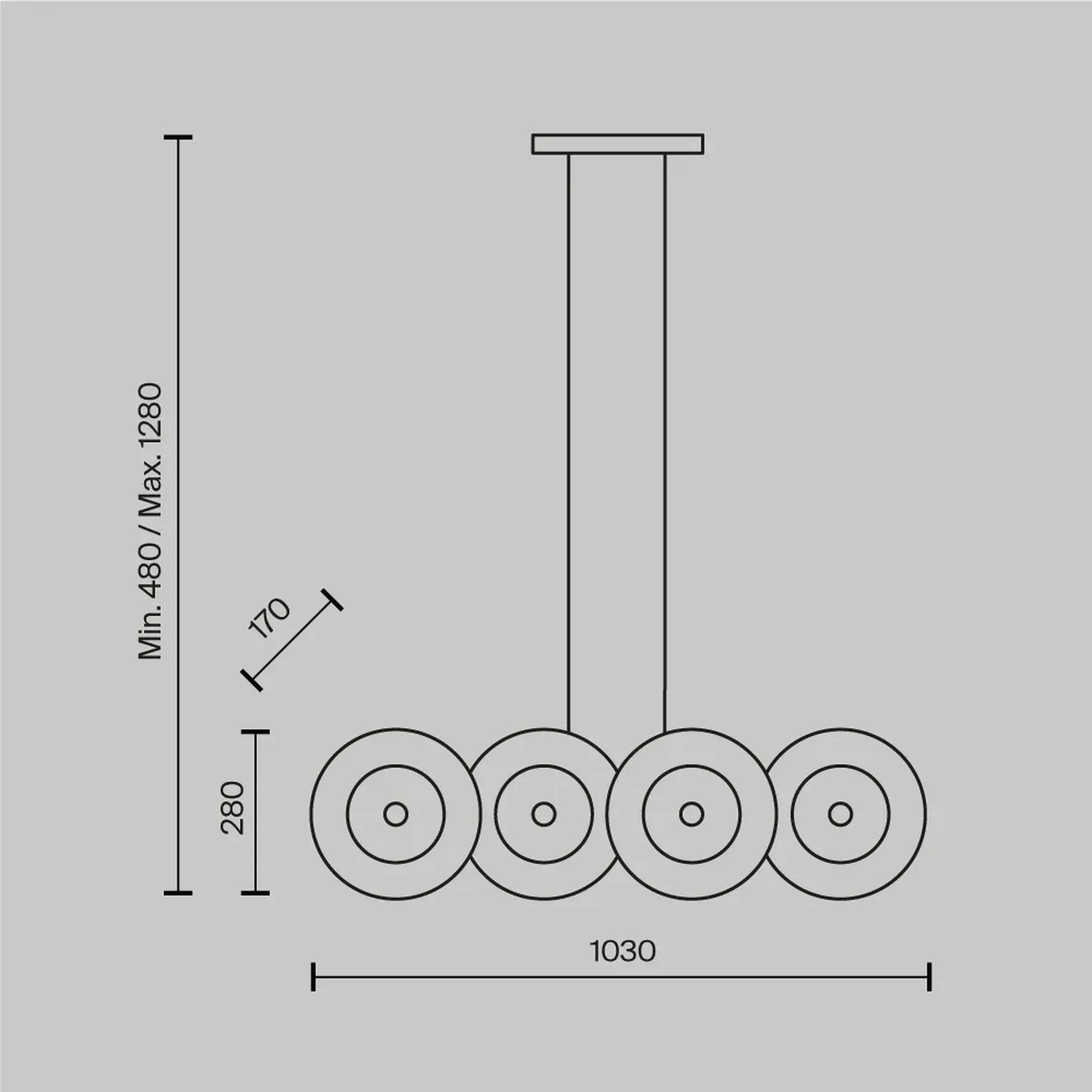 Подвесной светильник Aster MOD007PL-08G1