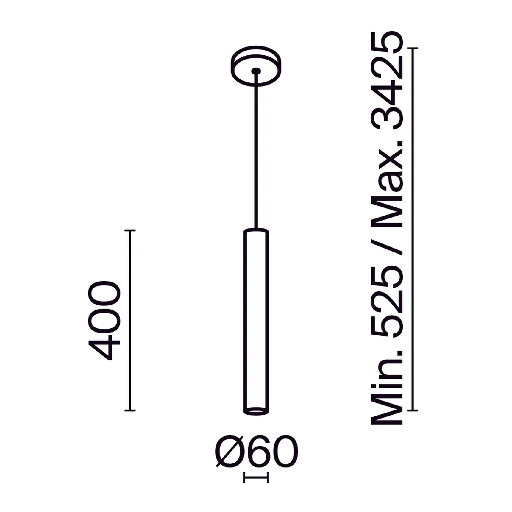 Подвесной светильник Pro Focus GU10x1, MOD161PL-01B1