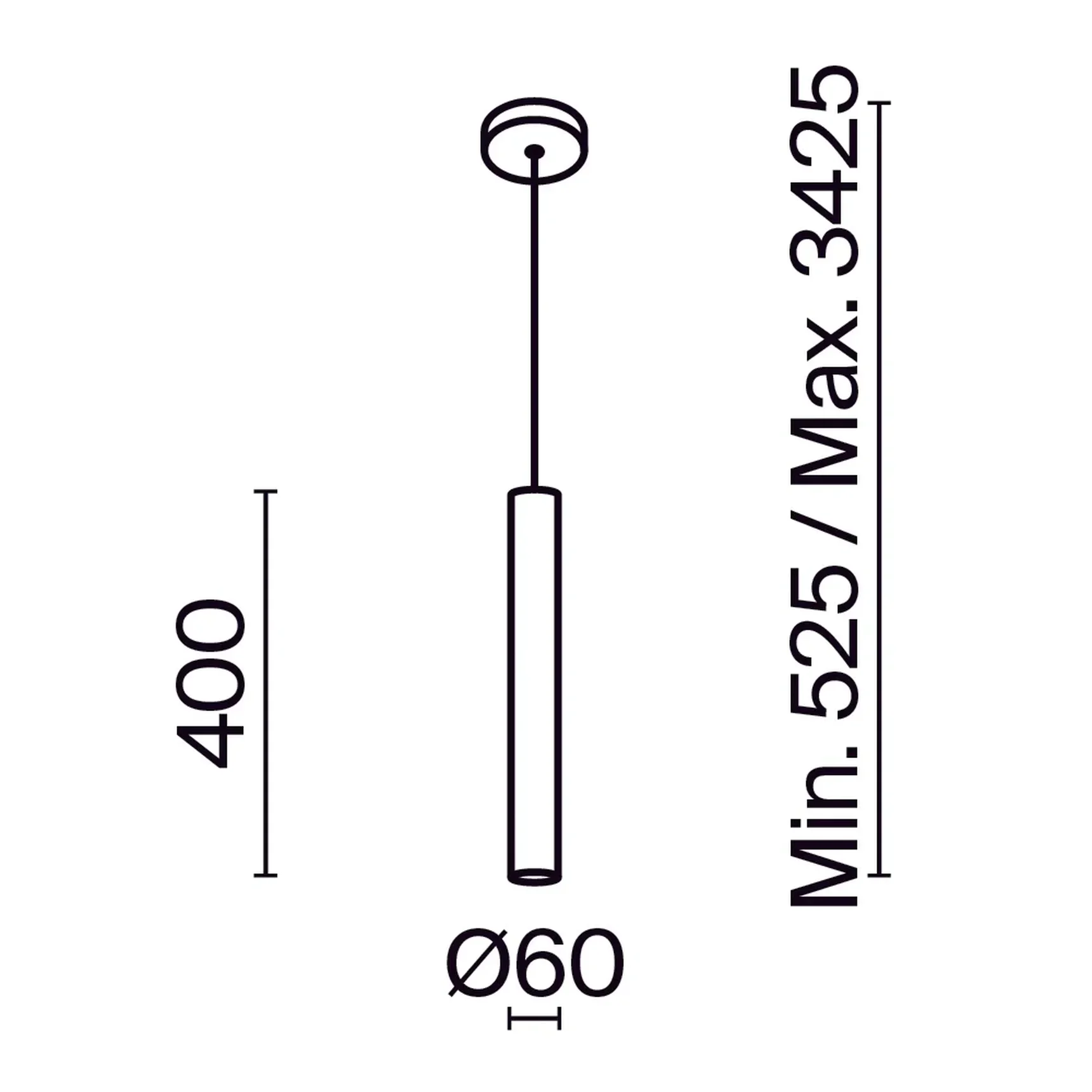 Подвесной светильник Pro Focus GU10x1, MOD161PL-01BS1