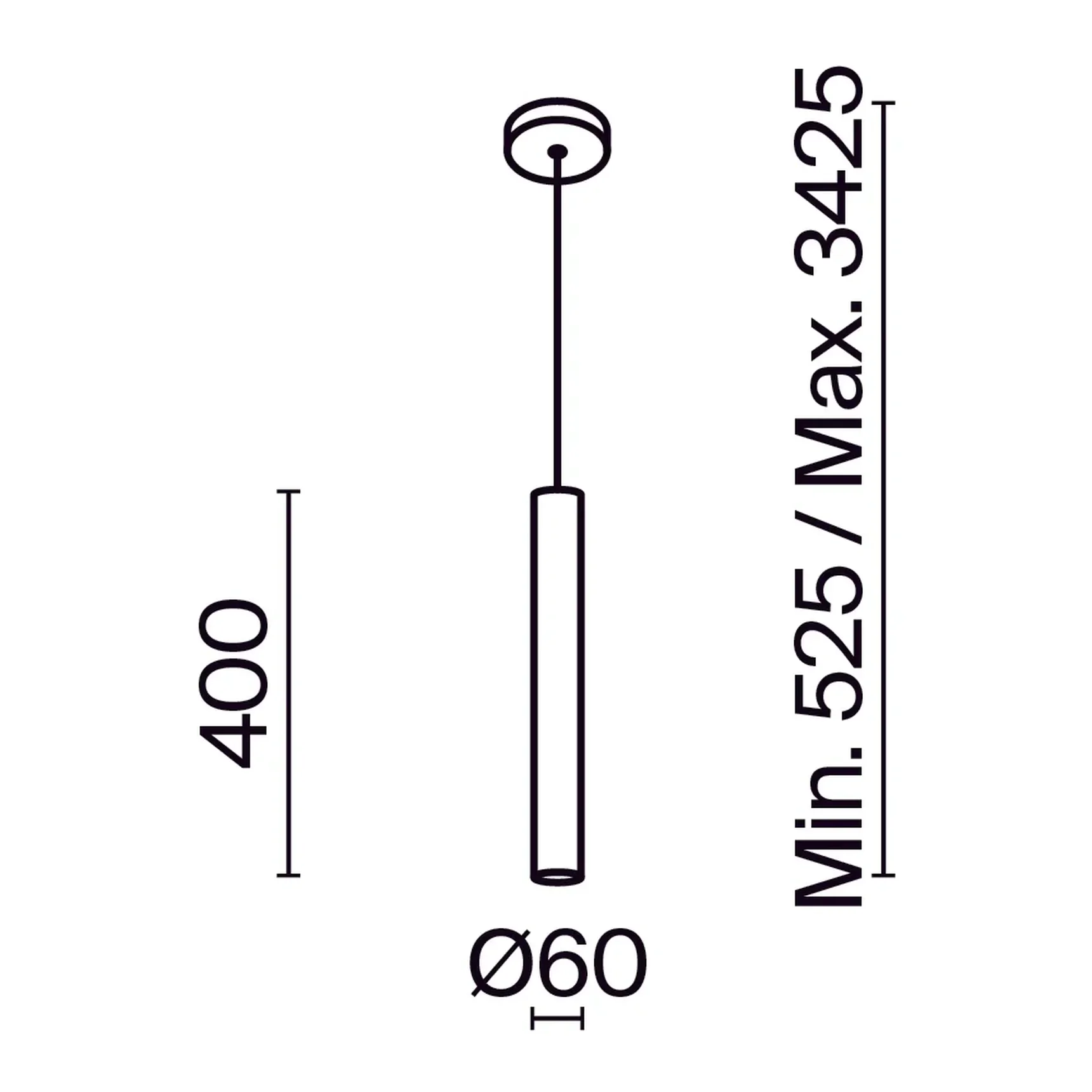 Подвесной светильник Pro Focus GU10x1, MOD161PL-01CM1