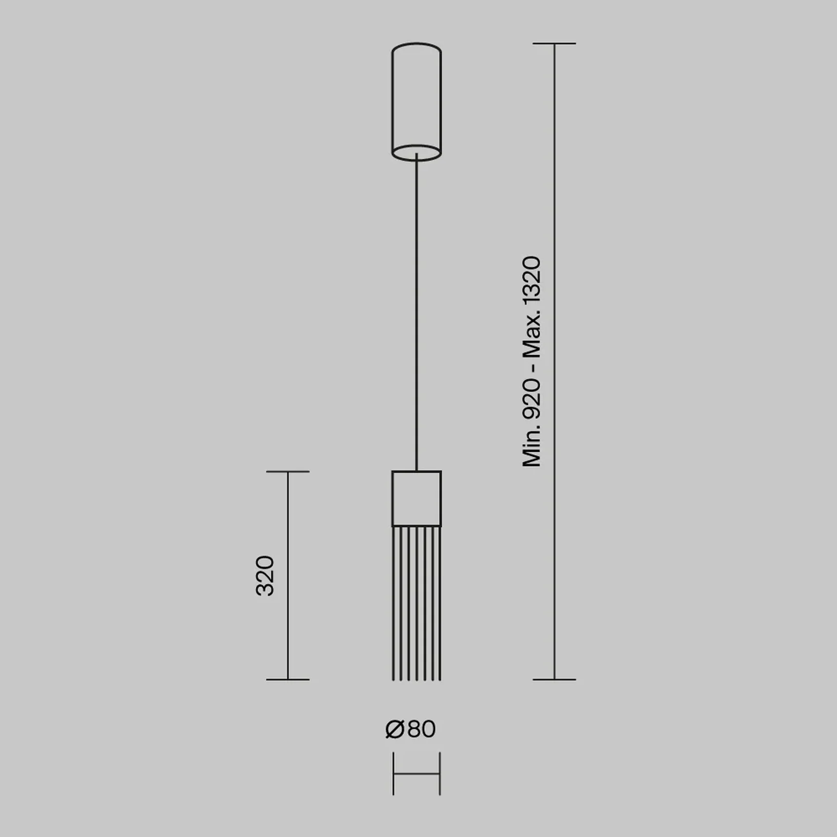 Подвесной светильник Imaginary 3000K 5Вт, MOD190PL-L5G3K