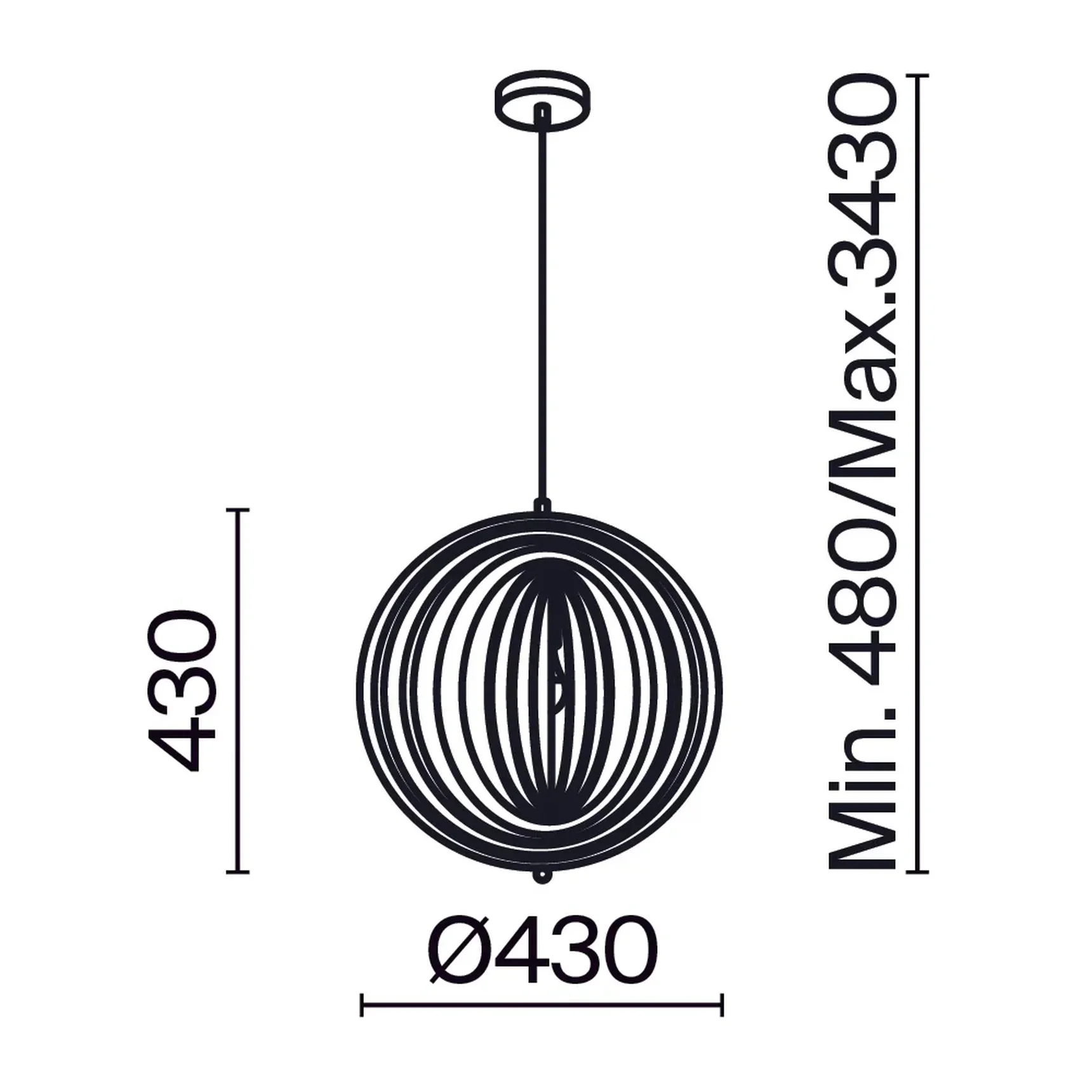 Подвесной светильник Roots E27х1, MOD197PL-01W
