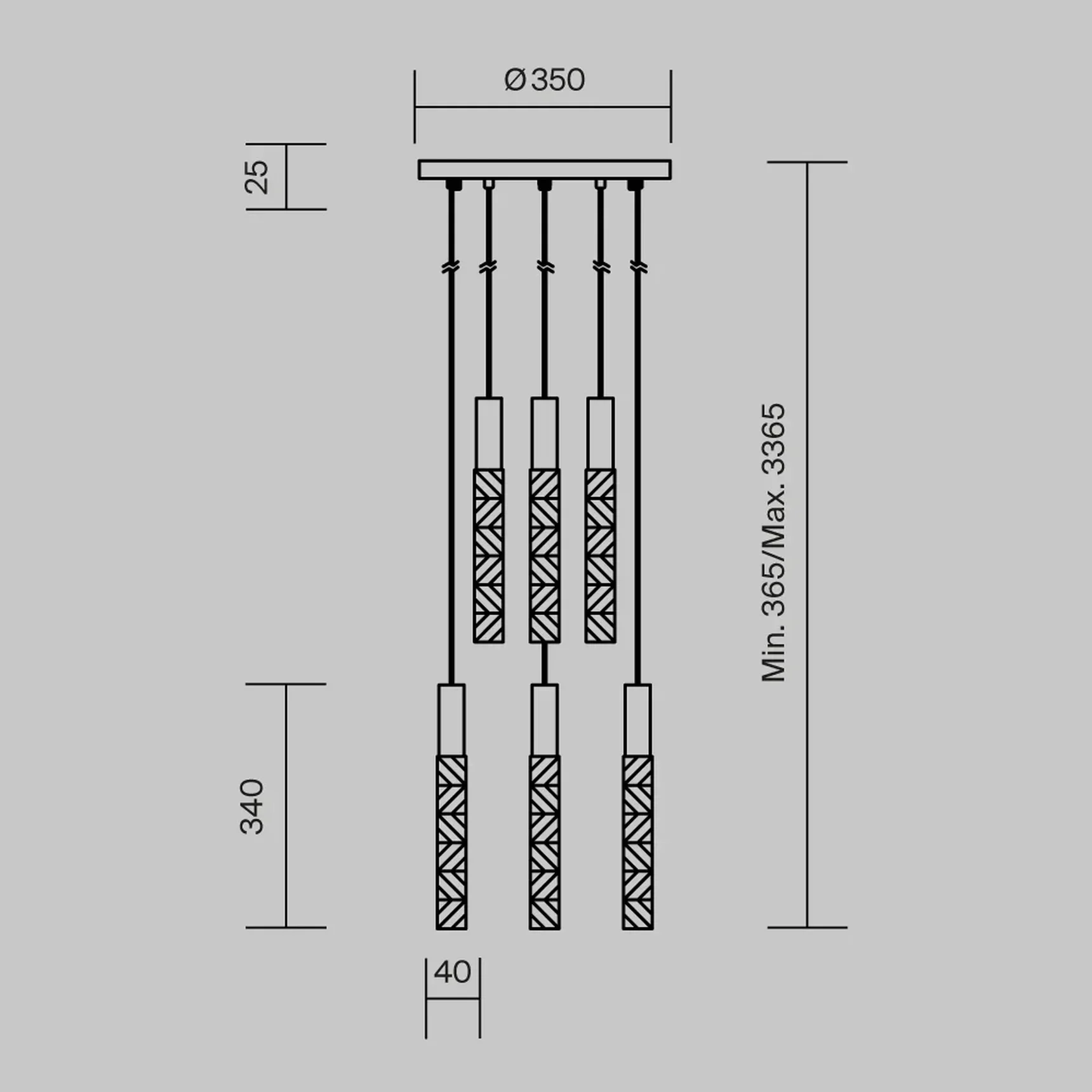 Подвесной светильник Selemo 3000К 17Вт, MOD328PL-L18BS3K