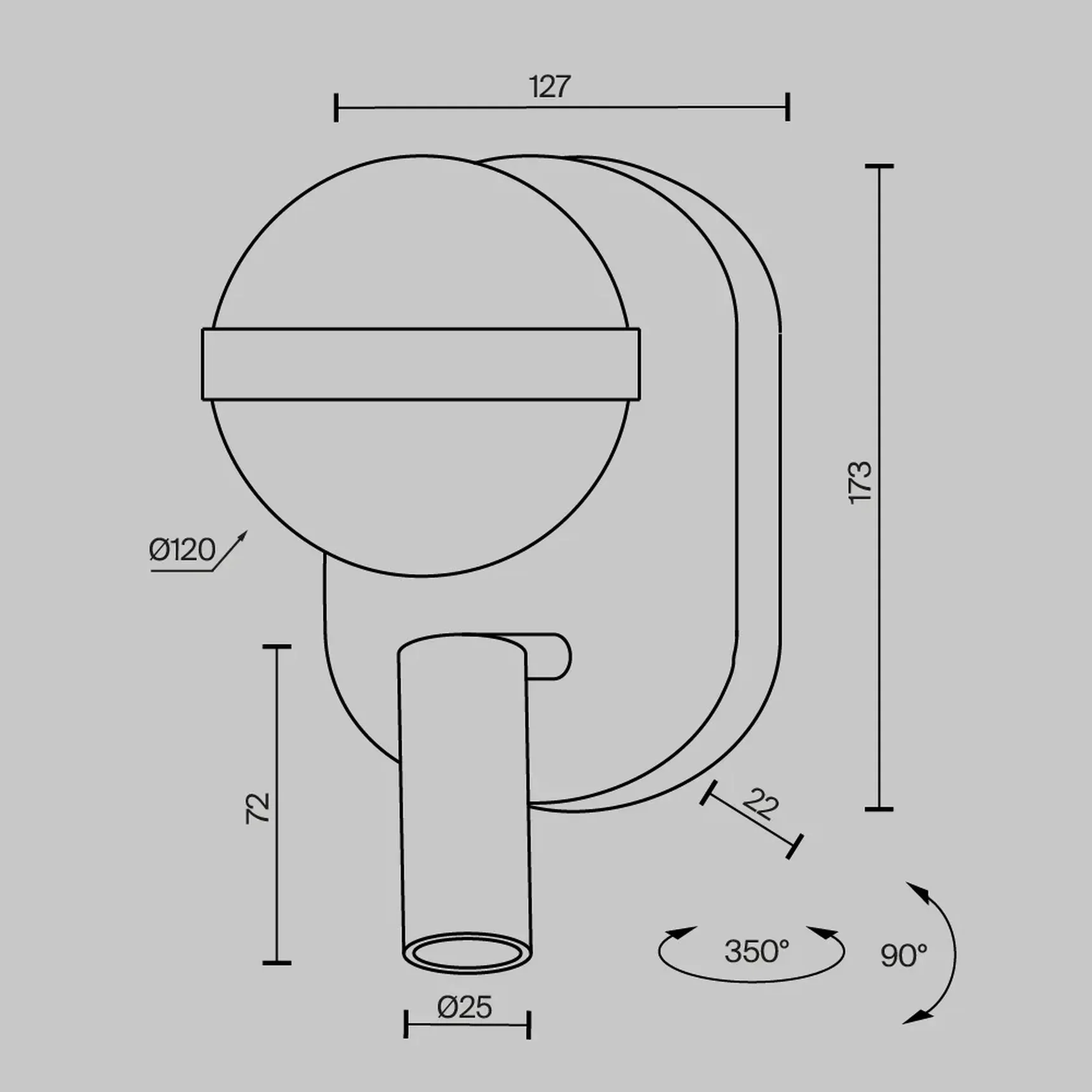 Настенный светильник (бра) Dialogue 3000К 9Вт, MOD441WL-L8B3K