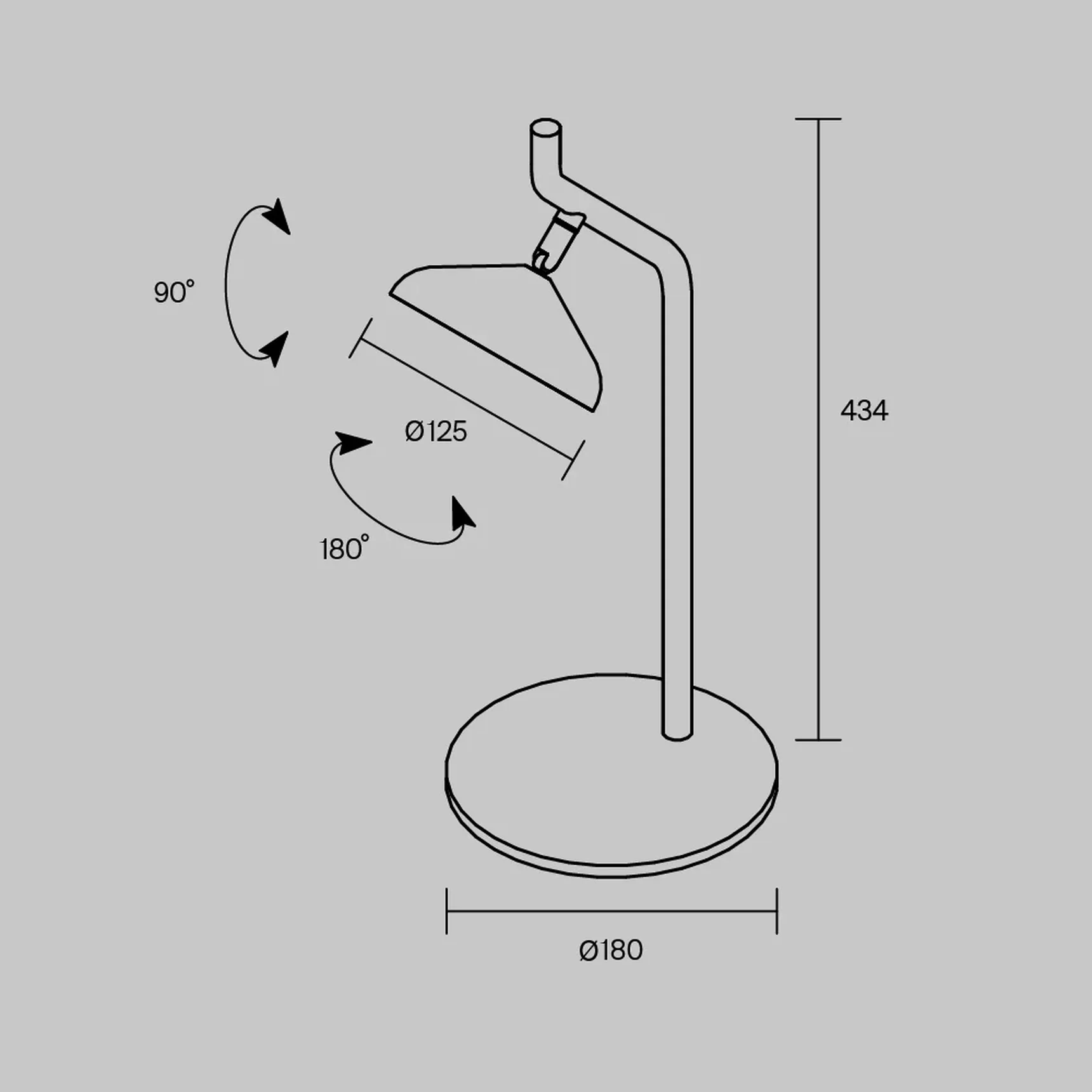 Настольный светильник Vita 3000К 9Вт, MOD451TL-L8B3K1