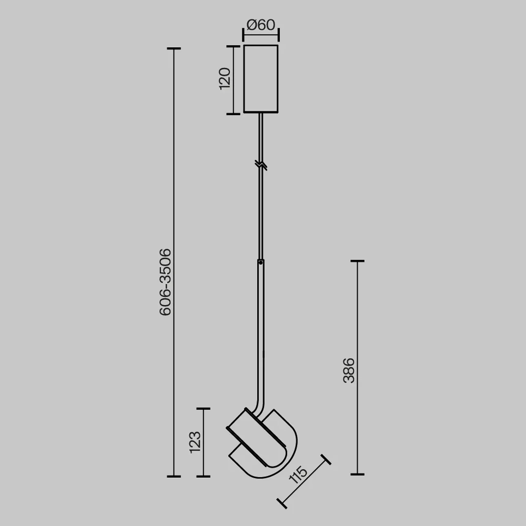 Подвесной светильник Levix 2700-4000К 7Вт, MOD459PL-L7BSK