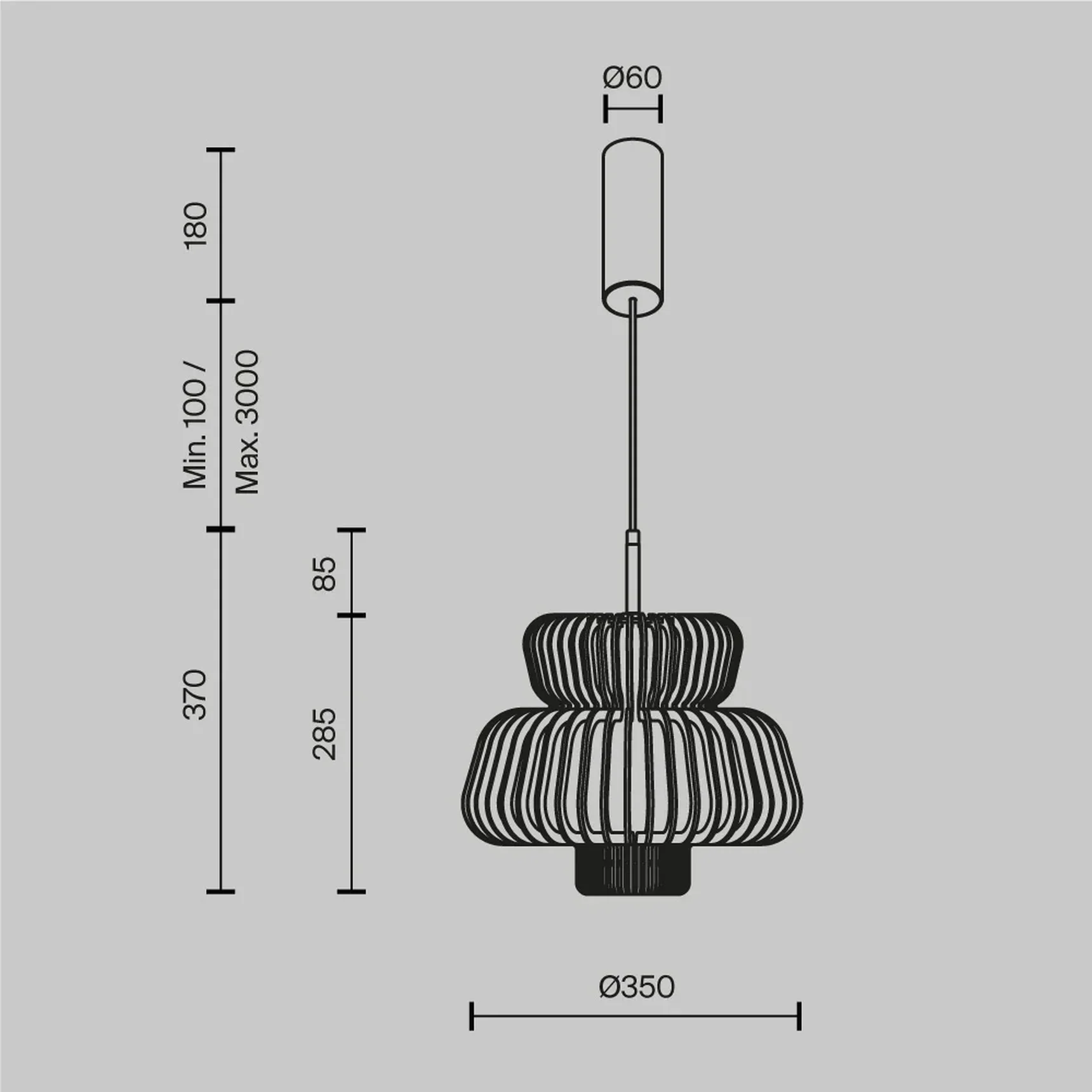 Подвесной светильник Namiki 2700-4000К 14Вт, MOD465PL-L12BK1