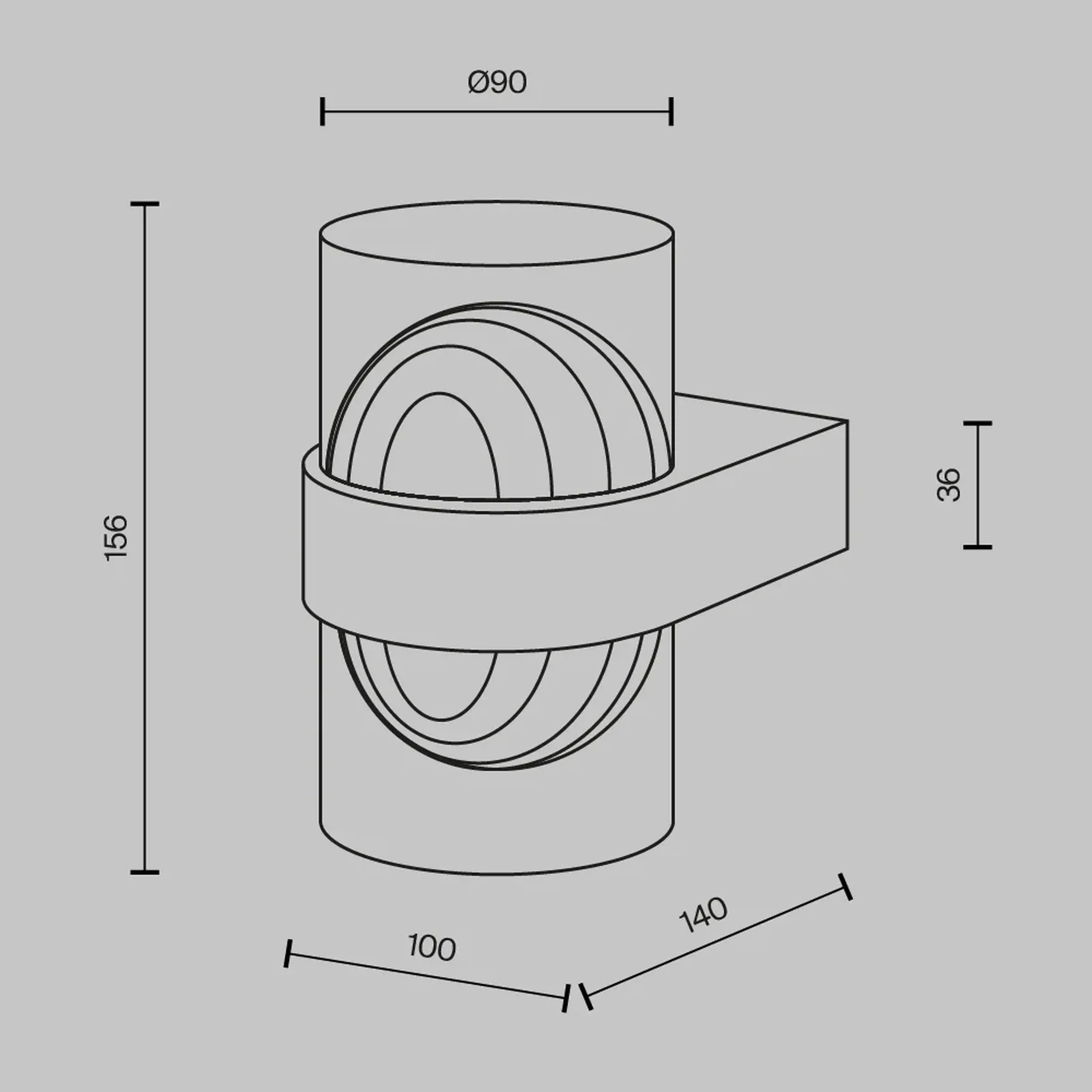 Настенный светильник (бра) Sacramento 3000К 10Вт, MOD480WL-L10BS3K