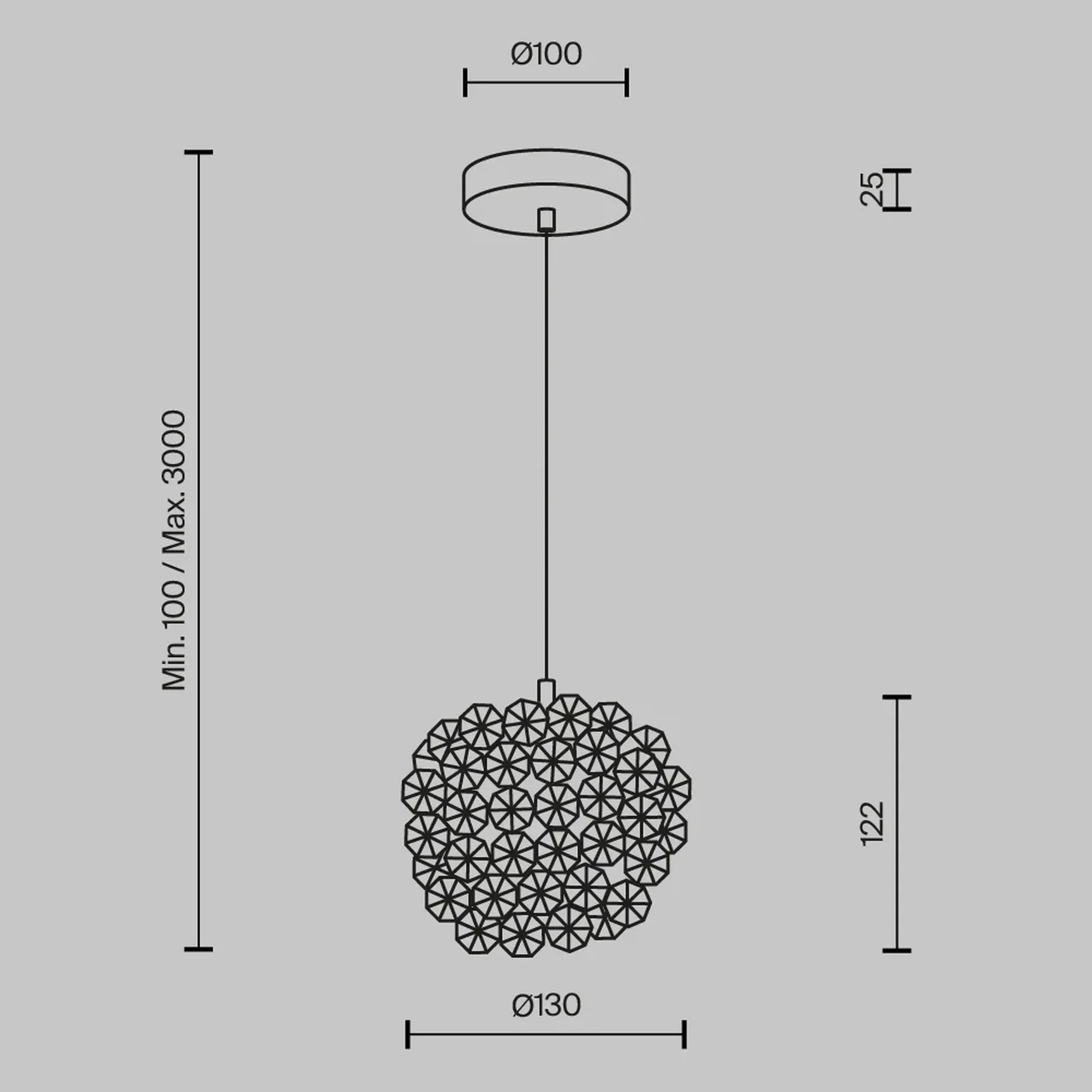 Подвесной светильник Adamant G9х1, MOD487PL-01BS