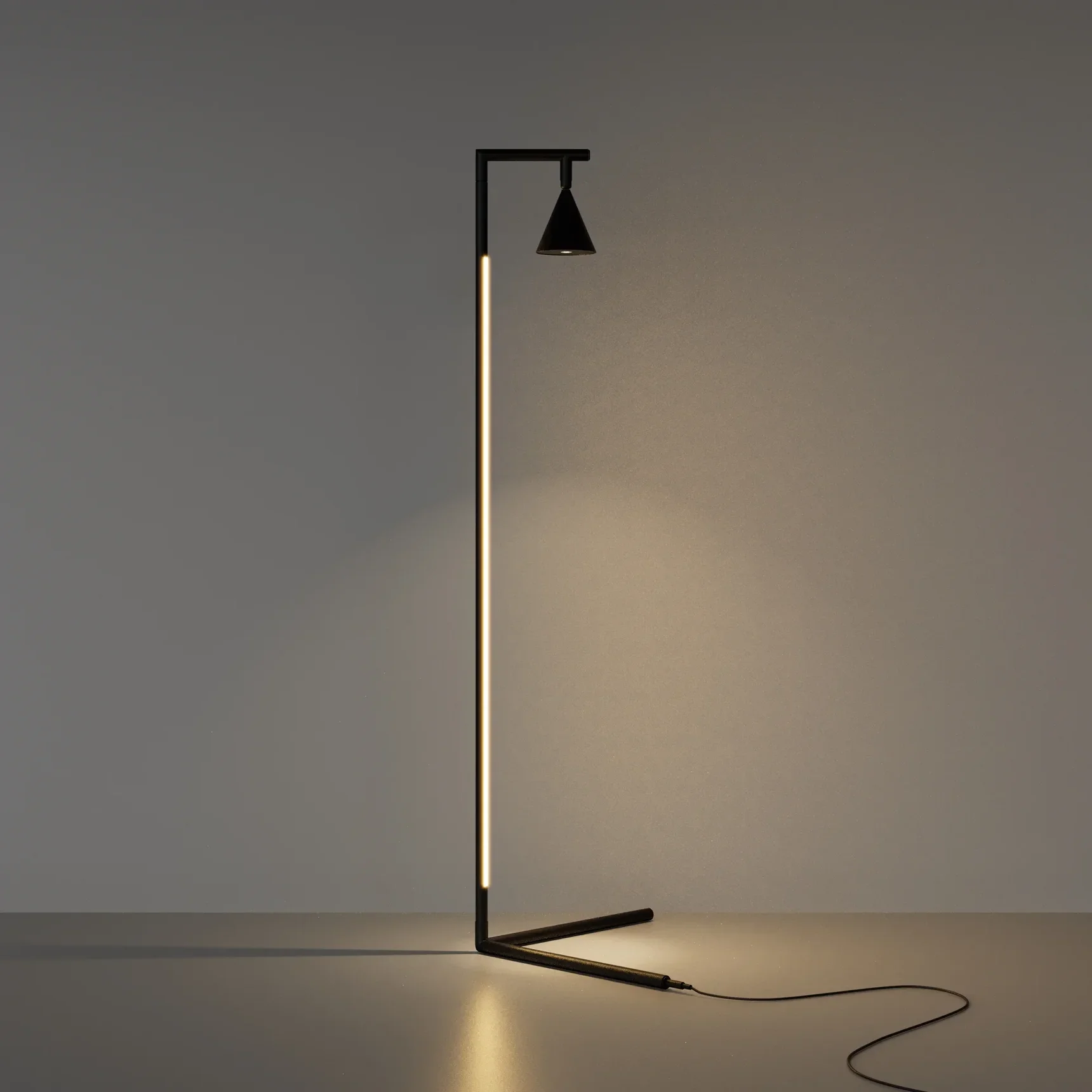 Напольный светильник (торшер) Stripe 3000К 20Вт, MOD489FL-L20B3K