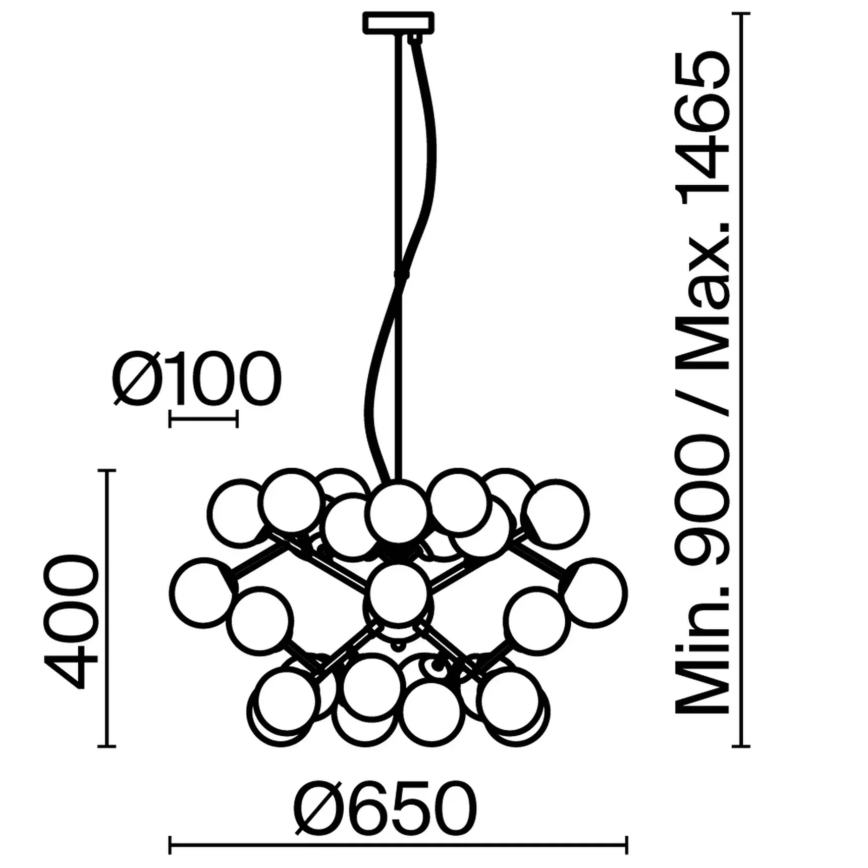 Подвесной светильник Dallas G9х24, MOD545PL-24BS