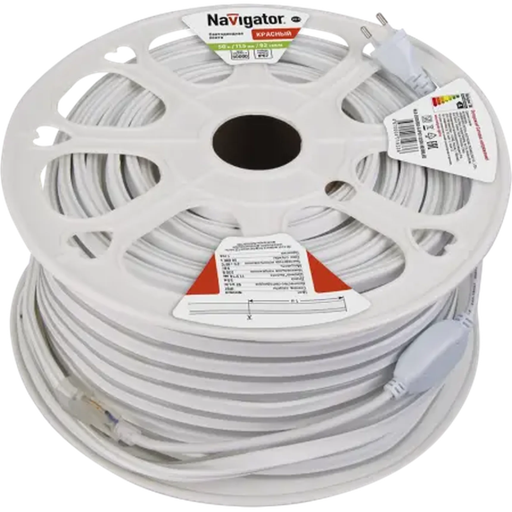 Светодиодная лента NLS-2835R92-9-IP67-220V-NEONLED 9Вт 220В красный IP67 50м