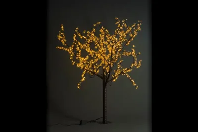 Светодиодное дерево CBL-1.9-972 LED вишня H:1,9m D1,5 м., желтое, 01114