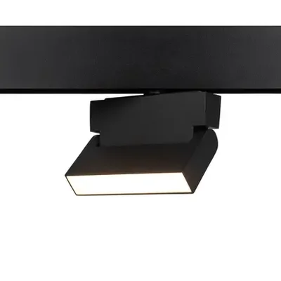 Магнитный трековый светильник ЭРА TRM20-2-12-6W3K-B для системы NOVA 48V 6Вт 3000К заливающий свет черный