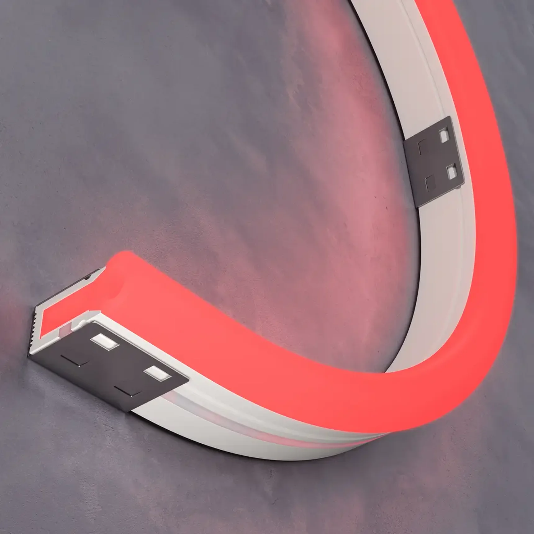 Гибкий неон 1708 24В 9,6Вт/м Red IP67 5м, 20050