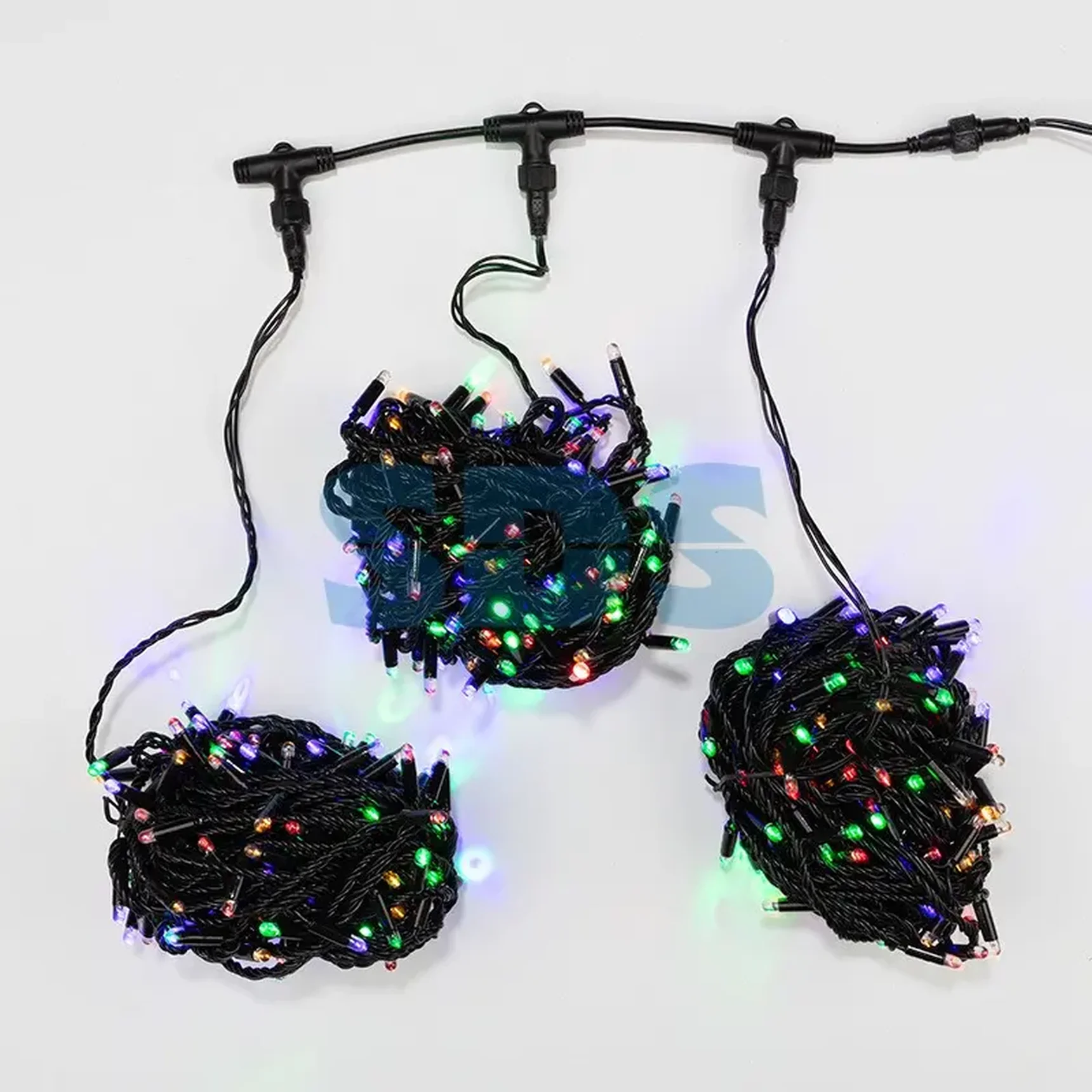 Гирлянда LED ClipLight 24V, 3 нити по 20 м, свечение с динамикой, цвет диодов Мульти