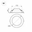 Светильник IM-CYCLONE-R200-20W White6000 (WH, 90 deg) (Arlight, IP40 Металл, 3 года), 023214(2)
